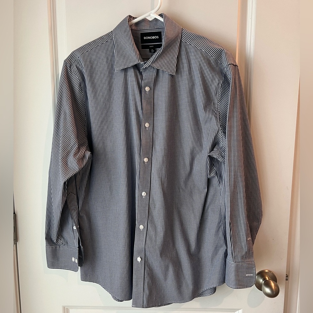 Bonobos button down shirt. Size 16.5, 33.